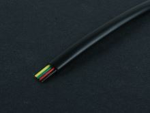 telefonní kabel čtyřžilový černý plochý