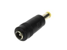 redukce konektoru 5,5x2,1mm zásuvka na 5,5x3,3x1,0mm vidlice žlutá 11mm