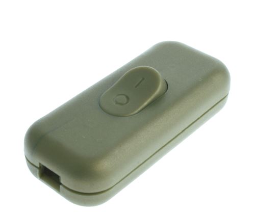 mezišňůrový vypínač OFF-ON 250V/2,5A zlatý