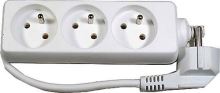 prodlužovací kabel 10m, 3 zásuvky bílý 10A 1mm2