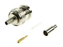 BNC kabelová vidlice pro kabel RG179 crimpovací 75 Ohm