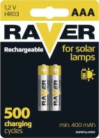 akumulátor R03 0,40Ah NiMH RAVER - solar lamp