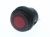 voděodolné kulaté kolébkové tlačítko OFF-(ON) 3piny 28V/10A s LED IP65 červená
