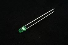 LED dioda 3mm - zelená 20mA