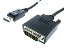 kabel DisplayPort vidlice / DVI vidlice 2m