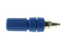 zdířka 4mm TW, přístrojová, šroubovací - modrá (1)
