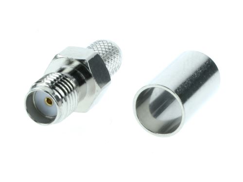 SMA kabelová zásuvka pro kabel H155 crimpovací