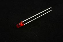 LED dioda 3mm - červená, 2mA
