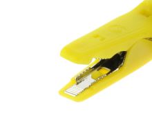 Krokosvorka HIRSCHMANN na 2mm banánek celoizolovaná - žlutá