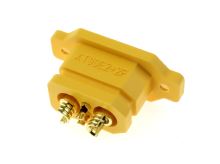 DC konektor XT90E2+2-FGY - 4pinová zásuvka panelová (1)