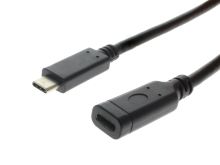 prodlužovací kabel USB-C 3,2 / USB-C 3,2 1m černý