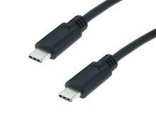 PC kabel USB-C 3.2 / USB-C 3.2 0,5m černý