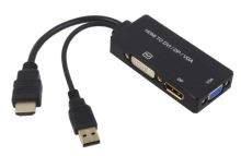 konvertor z HDMI na VGA, DVI a DisplayPort