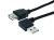 PC kabel USB-A / A úhlový 1,8m prodlužovací
