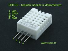 senzor teploty a vlhkosti DHT22