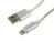 PC kabel USB-A / iPhone 8p 1m - stříbrný