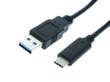 PC kabel USB-A 3,0 / USB-C 2m