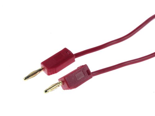 multimetr - kabel - 2mm banánky 1m Červený