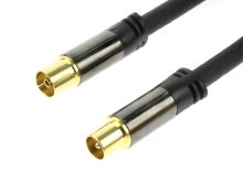TV anténní kabel zlacený 4x stíněný 75Ohm (135dB) 4xstíněný 1,5m