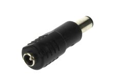 redukce konektoru 5,5x2,1mm zásuvka na 7,4x5,0x1,0mm vidlice černá 14mm (DELL, HP)