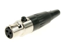 XLR mini 3pinová kabelová zásuvka