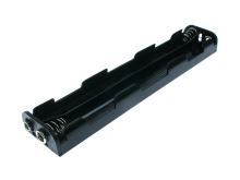 plastový držák baterie dlouhý 6xR6 (AA, &quot;tužka&quot;) s klipsem