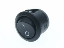 kulaté kolébkové tlačítko OFF-(ON) 2piny 250V/10A (O I) černá