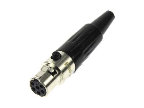 XLR mini 6pinová kabelová zásuvka
