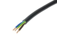 kabel CYSY 3x1,5 černý kulatý