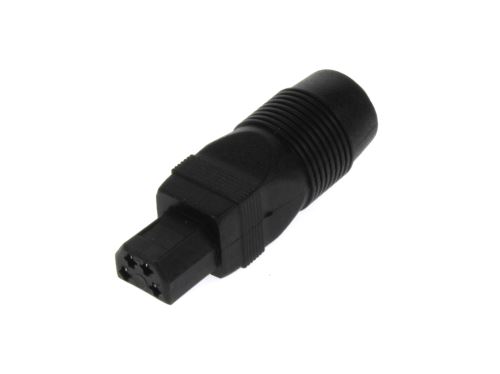 redukce konektoru 5,5x2,1mm zásuvka na TOSHIBA 4pinová zásuvka černá 9mm