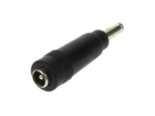 redukce konektoru 5,5x2,1mm zásuvka na 4,5x3,0x1,0mm vidlice modrá 12mm (HP)