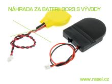 Držák na CR2032 s vypínačem vodiči 10cm, konektor Molex Picoblade