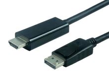 kabel DisplayPort 1.2 vidlice / HDMI 2.0 vidlice 10m