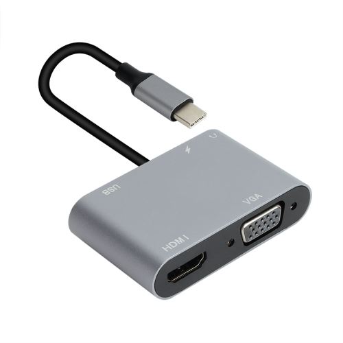 redukce USB-C vidlice / HDMI, VGA, USB, USB-C, JACK3,5
