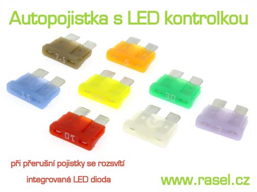 pojistka ATO 5A LITTELFUSE SMART GLOW s LED kontrolkou