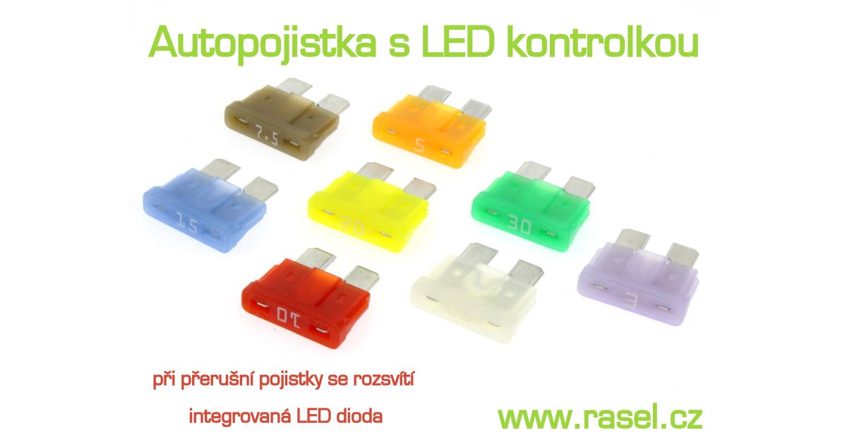 pojistka ATO 25A LITTELFUSE SMART GLOW s LED kontrolkou | rasel.cz