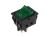 kolébkové tlačítko spínací OFF-(ON) 4piny 250V/15A, zelené (O I)