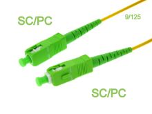 Optický kabel - patchcord SC/PC – SC/PC, 09/125  10m + spojka
