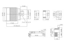 N kabelová vidlice pro kabel RF-287, AIRCELL 7 letovací (2)