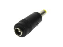 redukce konektoru 5,5x2,1mm zásuvka na 4,8x1,7mm vidlice žlutá 11mm