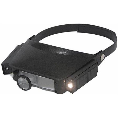 lupa na čelo (zvětšení 1,8x, 2,3x, 3,7x, 4,8x) s osvětlením LED