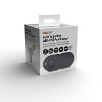 Vestavná zásuvka 2/01 černá (16A 1mm2) +USB-A,USB-C 20W PD (6)
