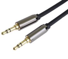 stíněný kabel stereo JACK3,5s vidlice-JACK3,5s vidlice HQ 3m