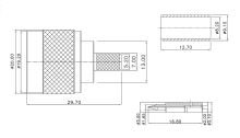 N kabelová vidlice pro kabel RF-287, AIRCELL 7 crimpovací (2)