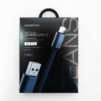 PC kabel USB-A 3,0 / USB-C 1m jeans 2A