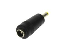 redukce konektoru 5,5x2,1mm zásuvka na 4,0x1,7mm vidlice 11mm žlutá