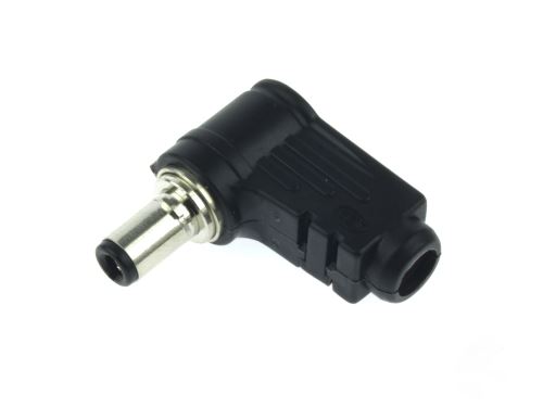 DC 5,5x2,5 vidlice 9,5mm úhlový s bajonetovým zámkem (1)