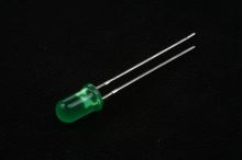 LED dioda 5mm - zelená 2mA