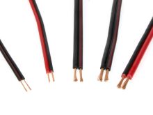 kabel značený CYH 2x0,12mm2 černá + červená