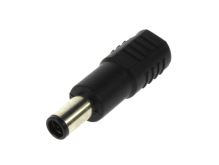 redukce konektoru 5,5x2,1mm zásuvka na 7,4x5,0x1,0mm vidlice černá 14mm (DELL, HP)